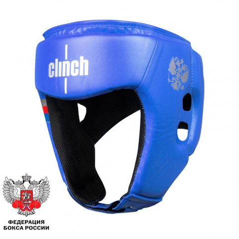 Боксерский шлем Clinch Olimp синий - фото 1