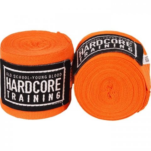 Боксерские бинты Hardcore Training Classic Orange 3.5 - фото 1