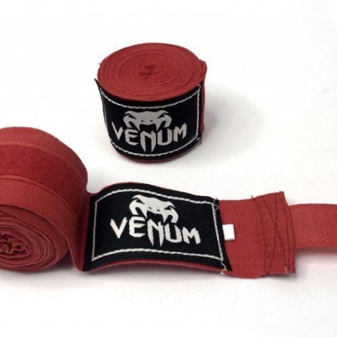 Бинты боксерские Venum Kontact 4m Red - фото 2