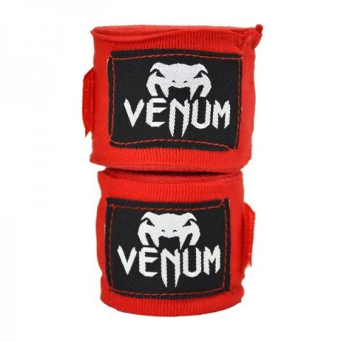 Бинты боксерские Venum Kontact 4m Red - фото 1