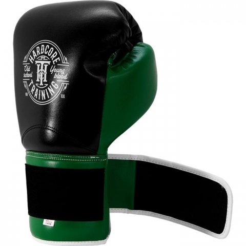 Боксерские перчатки Hardcore Training HardLea Black/Green - фото 3