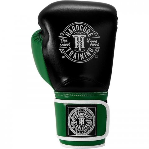 Боксерские перчатки Hardcore Training HardLea Black/Green - фото 2