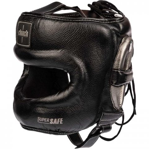 Бамперный боксерский шлем Clinch Face Guard черно-бронзовый - фото 1